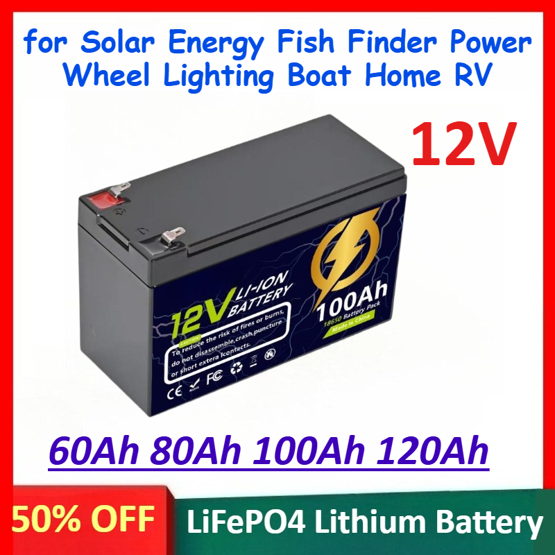 Renewable Energy House - 12V 60Ah 80Ah 100Ah 120Ah LiFePO4