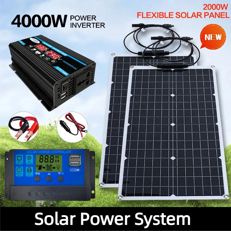 Renewable Energy House - Sistema di Energia Solare 2000W 110V/220V